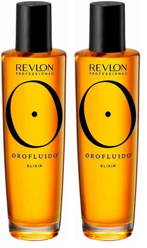 Revlon Professional OROFLUIDO PRECIOUS ARGAN OIL ELIXIR, Nourishing Hair Treatment With Vegan Argan Oil – 100ml (Pack of 2)