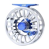 M MAXIMUMCATCH Maxcatch Avid Fly Fishing Reel with CNC-machined Aluminum Alloy Body 3/4,5/6, 7/8wt (Silver,Black,Blue,Green) (Silver, 3/4 wt)