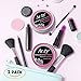 2 PACK Arsty Makeup Brushes Color Removal Cleaner Sponge - Easily Remove Eye Shadow or Blush Color from Makeup Brushes and Switch to Next Color (2Pack)