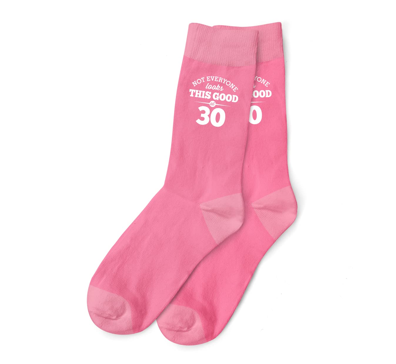D Design Invent Print! 30th Birthday Gift Pink Ankle Socks Present for Women 30 Ladies Size 4-7