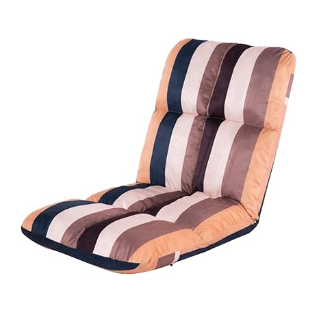 Amazon Com Multi Angle Floor Chair Striped Fabric Floor