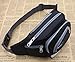 Big Mango Multi-Functional Sports Bag 6 Zipper Pockets Waist Bag Fanny Chest Pack with Pouch for Cell Phone,Small Automatic Umbrella and Personal Stuffs for Both Men and Women Use