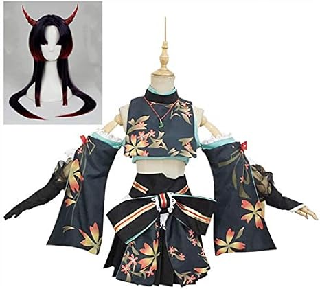 Amazon 陰陽師sr式 吸血姫 Cos きゅうけつひめコスプレ衣装 髪飾り 靴下 ウィッグ 牛角 ネックレス コスプレ 仮装 通販
