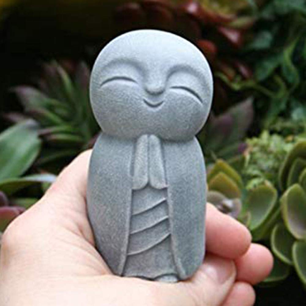 Jizo Buddha Statue Japanese Praying Jizo Monk Statues Peace and Harmony Art Sculpture and Statues Ha
