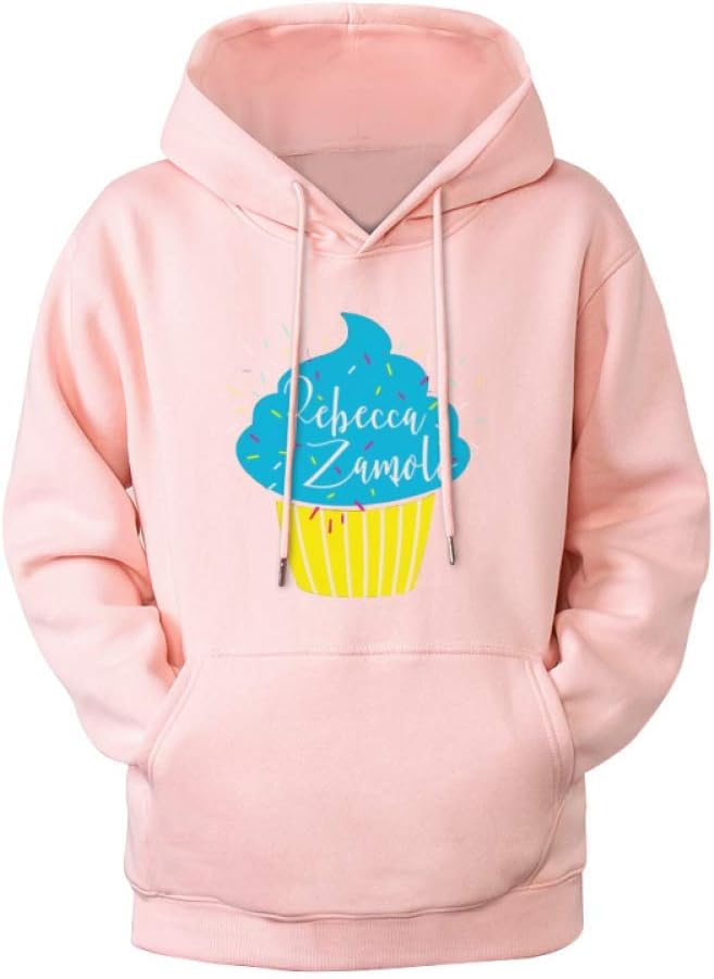 iCoup Womens Rebecca Ramolo Cyan Teal Cupcake Hoodies Sweatshirt