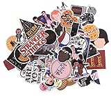 Stranger Things Themed Set of 66 Assorted Stickers Decal Set