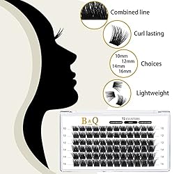 Lash Clusters D Curl 18mm DIY Lash Extensions 72