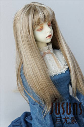 JD371 8-9inch 21-23CM Miranda Doll wigs 1/3 SD Synthetic mohair doll wigs Miranda Long hair with full bang BJD wig (Summer color)