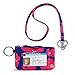 Vera Bradley Zip Id Case and Lanyard in Art Poppies