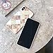 Brown & Maroon Rhombic Marble Pattern Design, Slim Fit Clear Bumper Soft TPU Full-Body Protective Cover Case for XS Max 6.5'' (Plaid Marble)