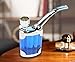 Qianyi Dual Purpose Portable Smoke Pipes Water Tobacco Pipe Cigarette Holder Smoking Hookah Filter (Blue)