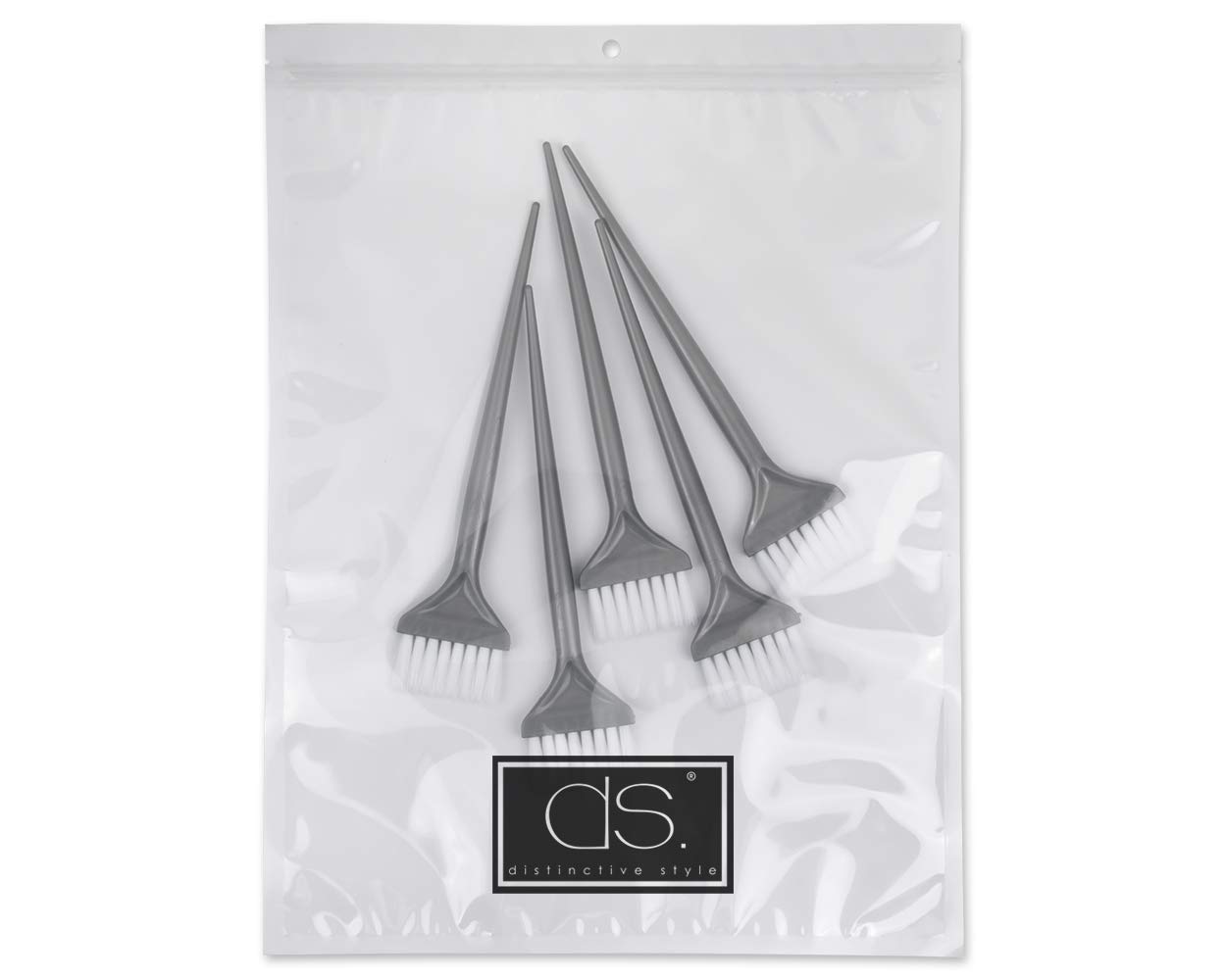 DS. DISTINCTIVE STYLE Hair Dye Applicator Brushes 5 Pieces Long Handle Soft Bristles Hair Coloring Kit Salon Hair Bleach Tinting DIY Tool : Beauty