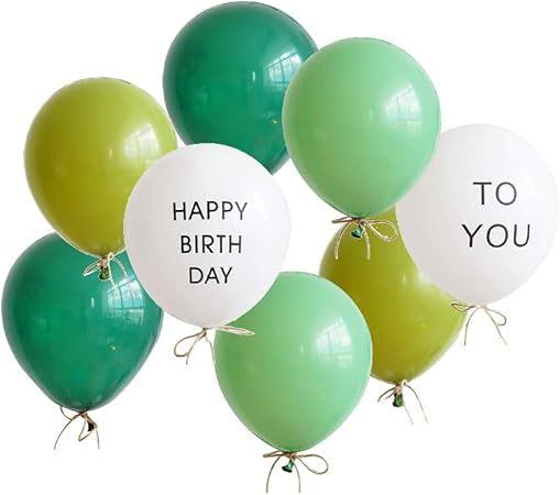 Amazon Co Jp Lumierechat 誕生日 飾りつけ 飾り バルーン 風船 セット ナチュラル シンプル 装飾 バースデー 男の子 女の子 A B426 バルーン オリーブ ホーム キッチン