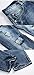 NITAGUT Men's Ripped Slim Fit Tapered Leg Jeans Ripped Blue-US 30