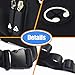 Black Fanny Pack Men Women Waist Bag Pack Quick Release Buckle Water Resistant