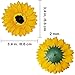 Supla 30 Pcs Fake Sunflower Artificial Small Sunflower Heads in Yellow - 3.5