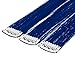 SWACC 12 Pcs Straight One Color Party Highlights Clip on in Hair Extensions Colored Hair Streak Synthetic Hairpieces (Blue)thumb 1