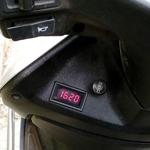 Xumeili 2 in 1 LED Tachometer Gauge Digital RPM Voltmeter for Auto Motor Rotating Speed - Thumbnail 7