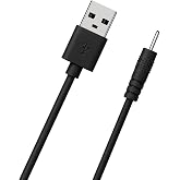 USB to DC 2.0mm Charging Cable Replacement for S530 Bluetooth Earbuds,Black | USB Type A to DC Power Cord, 1.5m/5FT Charging Cable For Mini S530 Bluetooth Earbuds,Headphones and Shower Speaker