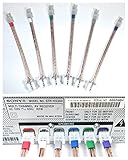 6 Home Theater Speaker Cable Wires: Sony & Samsung DVD/BluRay, TOOL-FREE Connectors, 4.2mm plugs, 16 gauge