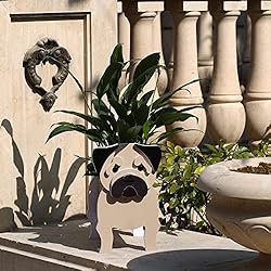 Gochoi Pug Gifts for Pug Lovers, Pug Dog Planter