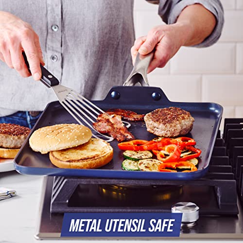 Blue Diamond Cookware Diamond Infused Ceramic Nonstick, 11" Griddle Pan