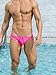 EASEJUICY Men's Swimwear Sexy Bikini Solid Swimming Briefs Low Waist Drawstring