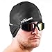 Firesara Swim Cap Swimming Goggles, Swimming Cap for Long Hair Swimming Glasses Anti Fog UV Protection for Adults Youth Men Women Boys Kids with Nose Clip Ear Plugs Sets