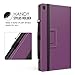 MoKo Case for All-New Amazon Fire HD 8 Tablet (7th Generation, 2017 Release Only) - Slim Folding Stand Cover for Fire HD 8, PURPLE (with Auto Wake / Sleep)