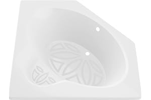 ANZZI 62" x 82" Soaker Corner Drop-In Bathtub - White - Rana AZ6060SS