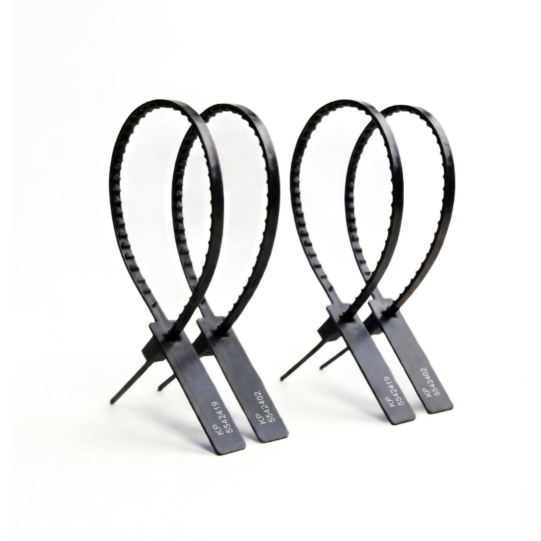 Made in UK Numbered Pull-Through Security Seal - Cost-Effective Tamper-Evident Solution for Sealing Cash Bags, Mail Sacks, Waste Sacks, Trailers, and roll-Cages(100, Black)