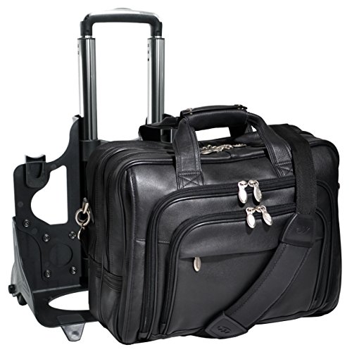 McKleinUSA GOLD COAST 43185 Black 17 Detachable-Wheeled Laptop Case