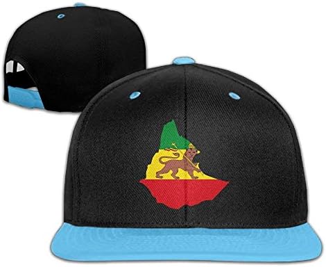 fboylovefor Flag Map Of Ethiopian Empire Adjustable Unisex Hip Hop Baseball Caps Stylish Snapback Hats For Toddler One Size