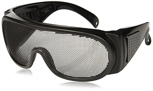Crossfire 19218 Wire Mesh Safety Glasses - Matte Black Frame