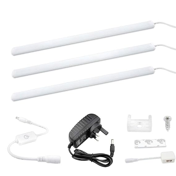 Dimmable LED Under Strip Light Mains 12V DC Cool White 6000K