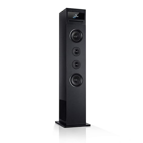 auna Karaboom 100 • 2.1 Lautsprechersystem • Internetradio • DAB/DAB+ und UKW Radio • CD-Player • WiFi Turmlautsprecher • Sta