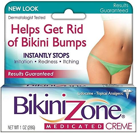 Bikini Zone Medicated Creme for Bikini Area 1 oz (Pack of 3)