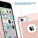 ULAK iPhone 5C Case, Slim Fit Lightweight 2in1 Rugged Flexible TPU Hard Plastic Hybrid Anti Scratches Dual Layer Shock Absorbtion Protective Cover for Apple iPhone 5C - Rose Gold