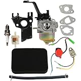 Hipa Carburetor with Air Filter Tune Up Kit for Honda GX120 GX160 GX200 168F 5.5HP 6.5HP 163cc 196cc Engine Generator