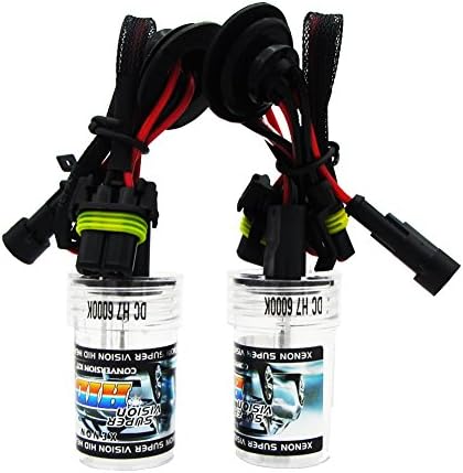 HID Headlight 55W Replacement Xenon Bulbs Lamp for H7 Brilliant White Lights with 6000K