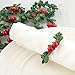 Factory Direct Craft 12 Miniature Artificial Holly Wreaths for Christmas Decor and Crafting
