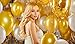 Fecedy 100 pcs Gold White Latex Balloons 12