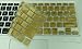 Kuzy METALLIC GOLD Keyboard Cover Silicone Skin for MacBook Pro 13