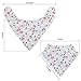 Baby Bandana Drool Bibs for Girls 8 Pack Bibs and 8 HandMade Nylon Headbands,Soft Cotton Bandana Super Absorbent Drool Bibs for Teething, Set Newborn, Infant's