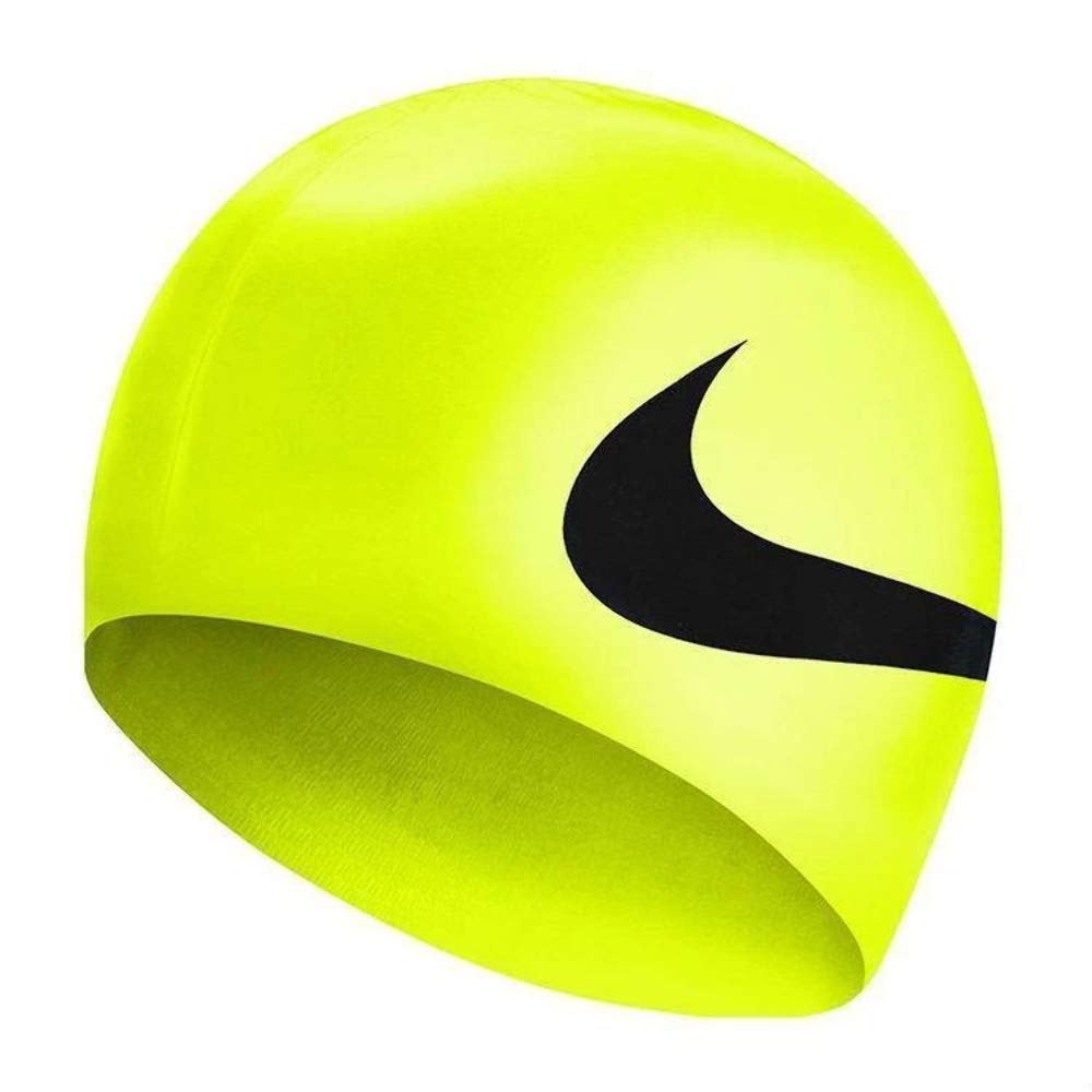NIKE Silicone Cap Swimming Cap, Unisex Adult, Volt, One Size