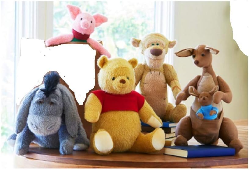 christopher Disney Robin Movie Plush Set of 5 - Pooh, Tigger, Eeyore, Piglet, Kanga