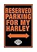 Harley-Davidson Tin Sign, H-D Embossed Parking for My Harley, Black 2010991