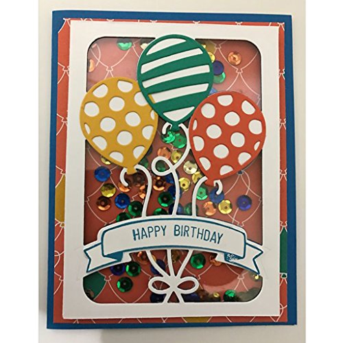 Yeahii Balloon Cutting Dies Stencil DIY Scrapbooking Embossing Album Paper Card Crafts