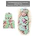 BQUBO 1 Pack Newborn Floral Receiving Blankets Newborn Baby Swaddling with Headbands or Hats Sleepsack Toddler Warm Shower Gift