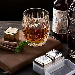 2 Large Whiskey Stones 64 cm³ (4 cu in) - Man Gift